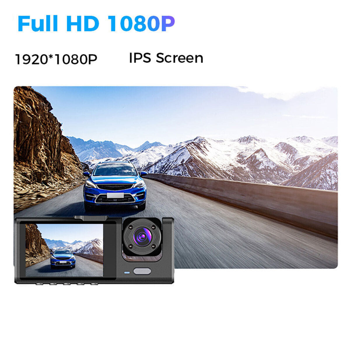 Front And Rear Car Dash Cam Recorder with G Sensor 1080P Dual Lens